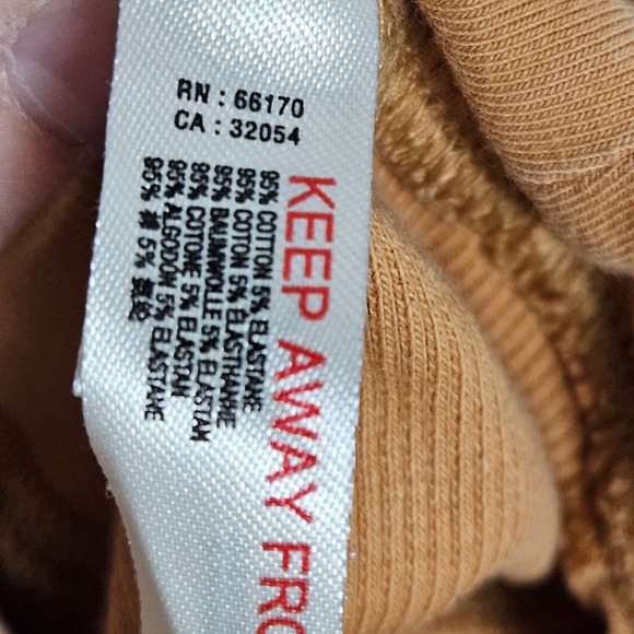 FreePeople Movement S Camel Wash Seam Leggings Ribbed Waist Athleisure Yoga Gym - Picture 5 of 10